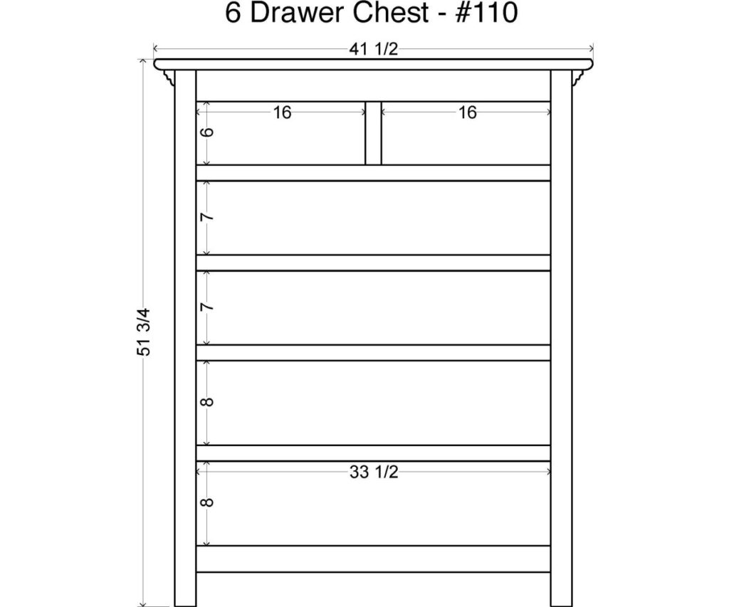 Hampton 6Drawer Chest Weaver Furniture Barn