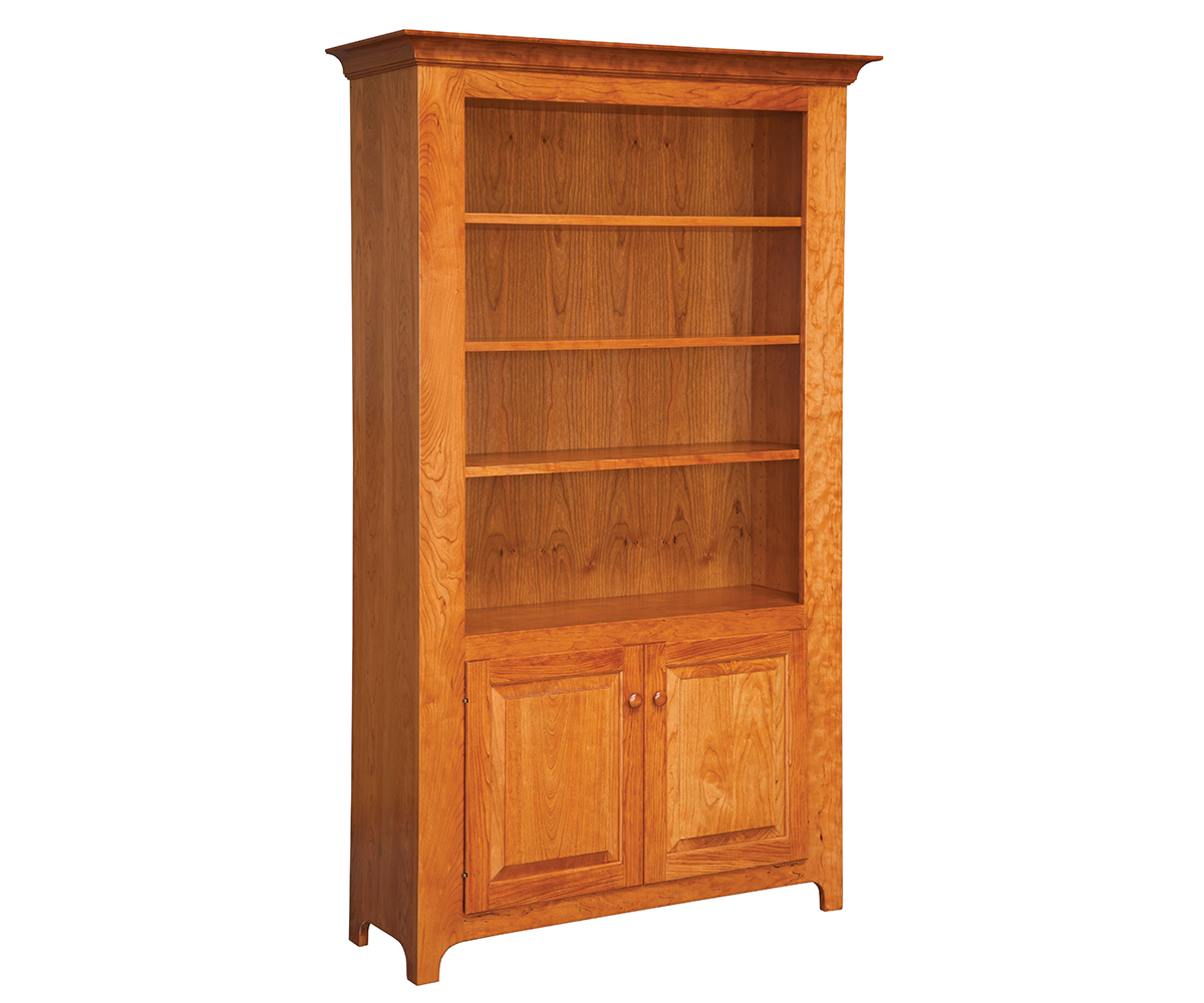 Shaker Bookcase with 2 Doors Weaver Furniture Barn