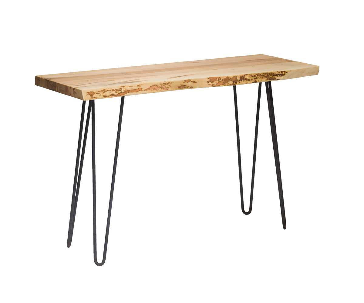 Live Edge Sofa Table with Hairpin Base Weaver Furniture Barn Nappanee, IN