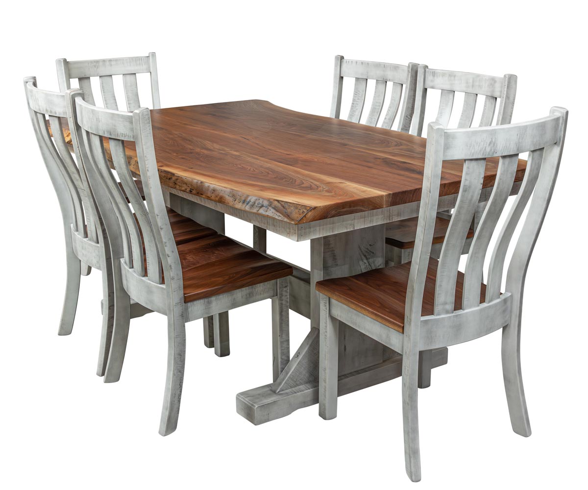 Live Edge Silverton Table Set Weaver Furniture Barn Nappanee, IN