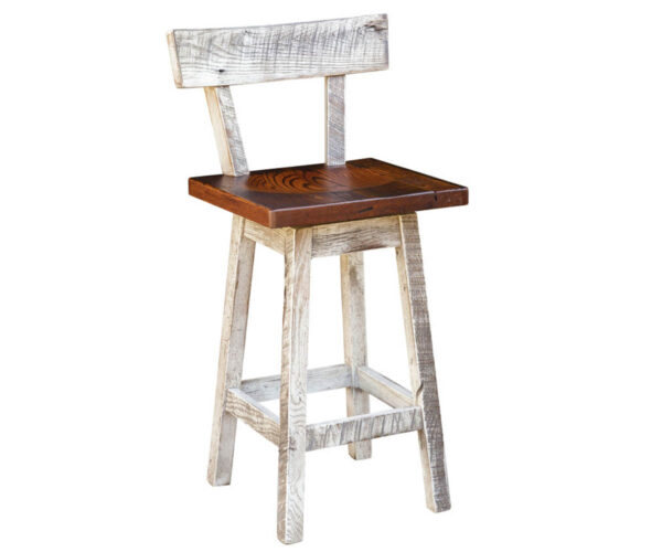 Greenville Swivel Stool with Back Weaver Furniture Barn Nappanee, IN