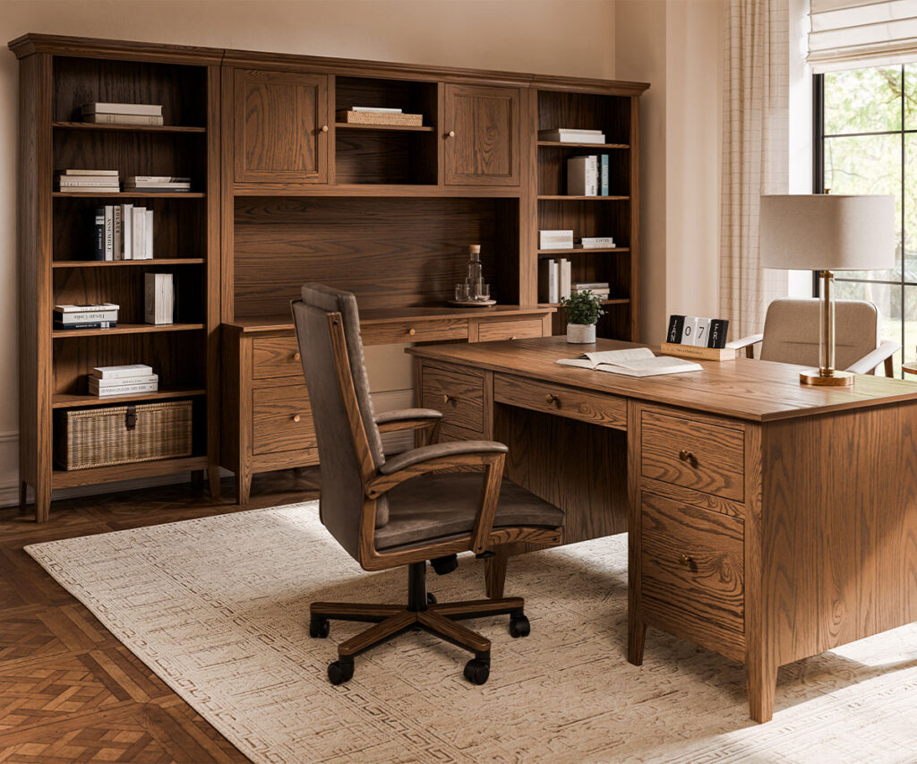 Amish-made home office collection