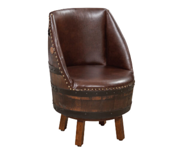 Upholstered Barrel Stool