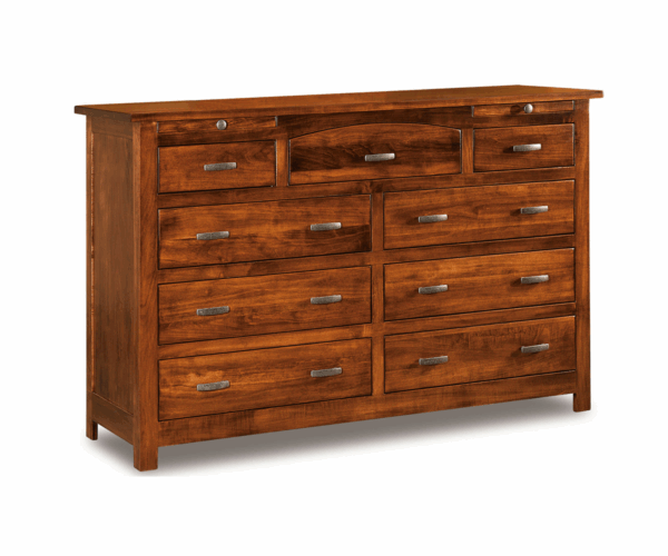 Flush Mission 9 Drawer Dresser With Jewelry Drawers