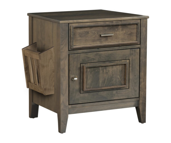 Capri Enclosed End Table with Magazine Rack