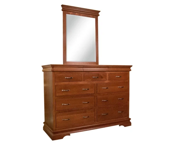 Heirloom Sleigh 9 Drawer Dresser