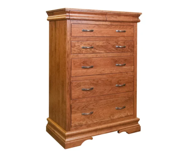 Heirloom Sleigh 5 Drawer Chest
