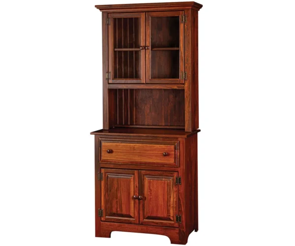 2 Door Hutch With Glass Doors