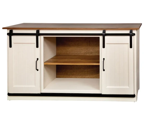 Barn Door TV Cabinet - 60"W