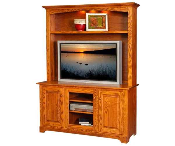 Plasma TV Cabinet with Hutch