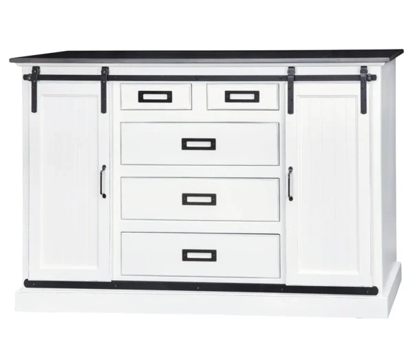 Barn Door Dresser Cabinet