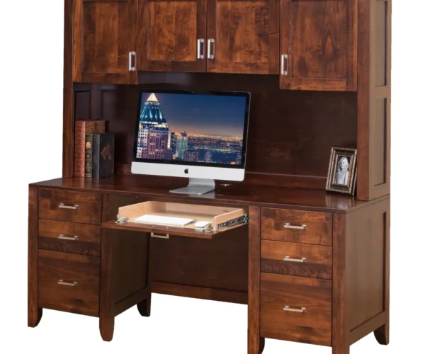 Computer Desk with Hutch