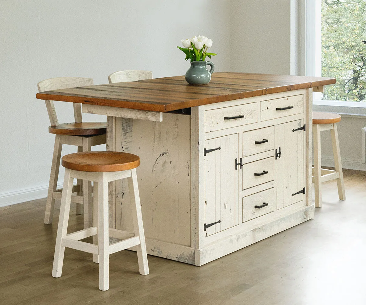 Greenville Swivel Stool with Back - Round - Image 2